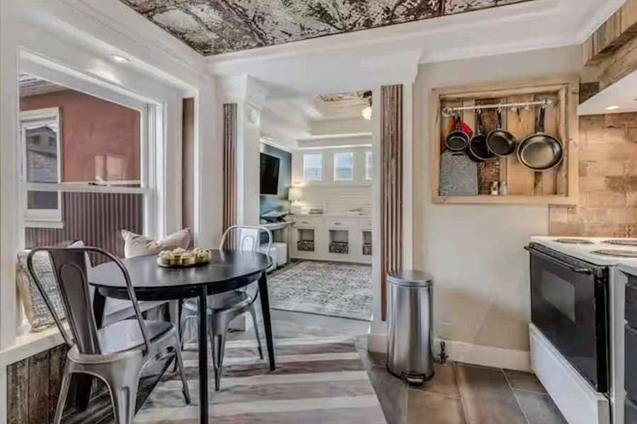 Stylish living space in a luxury suite at High West Spa House