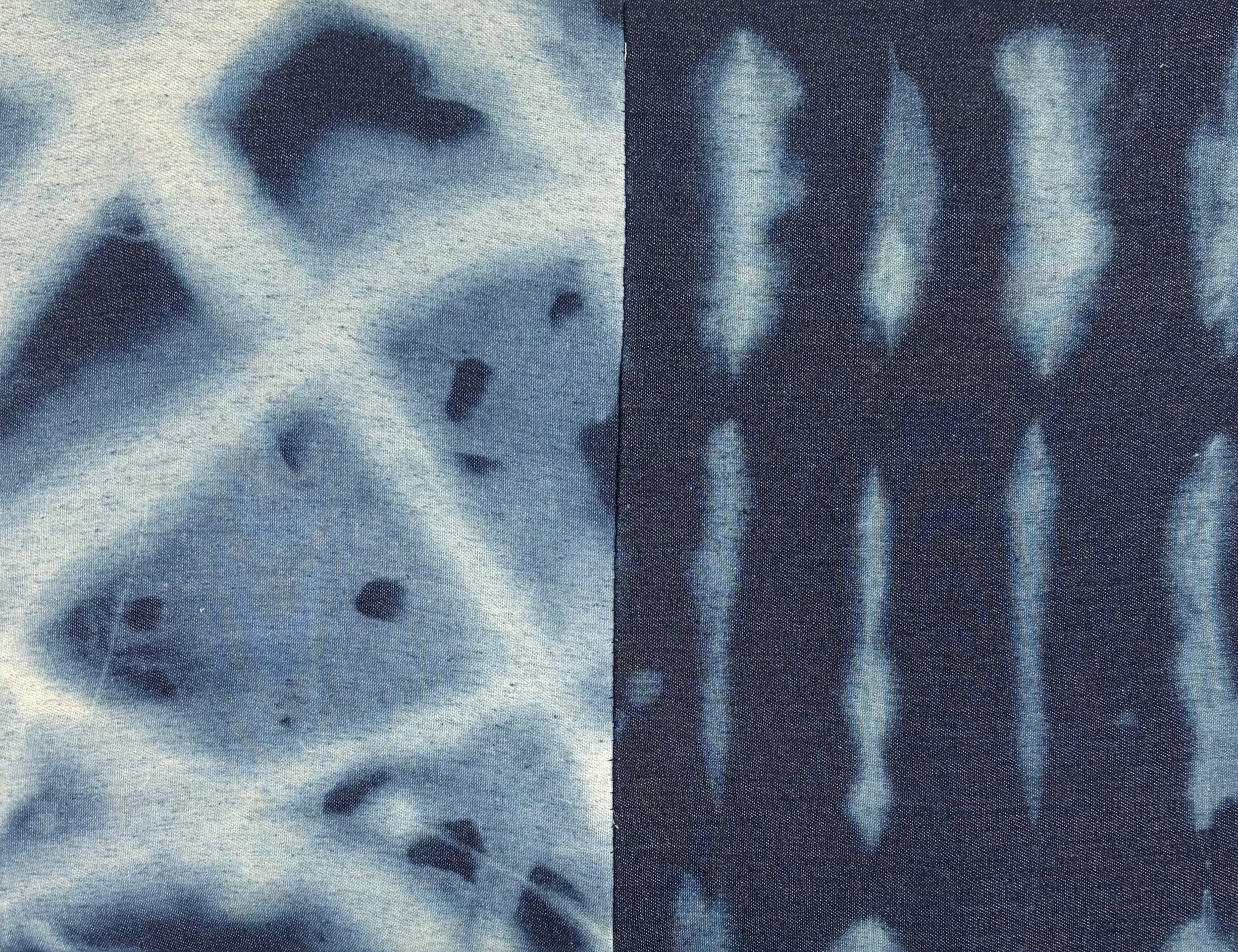 hand-sewn bleached denim 40cm x 30cm, 2026