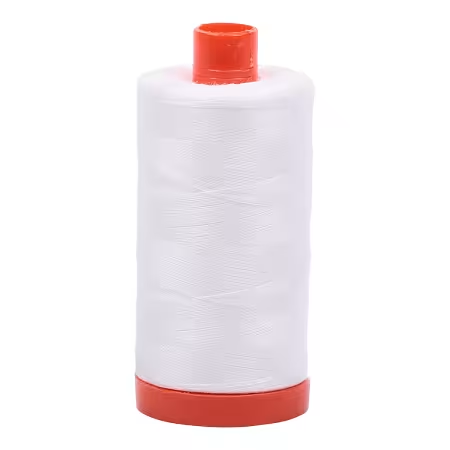 Mako Cotton Thread Solid 50wt 1422yds - White