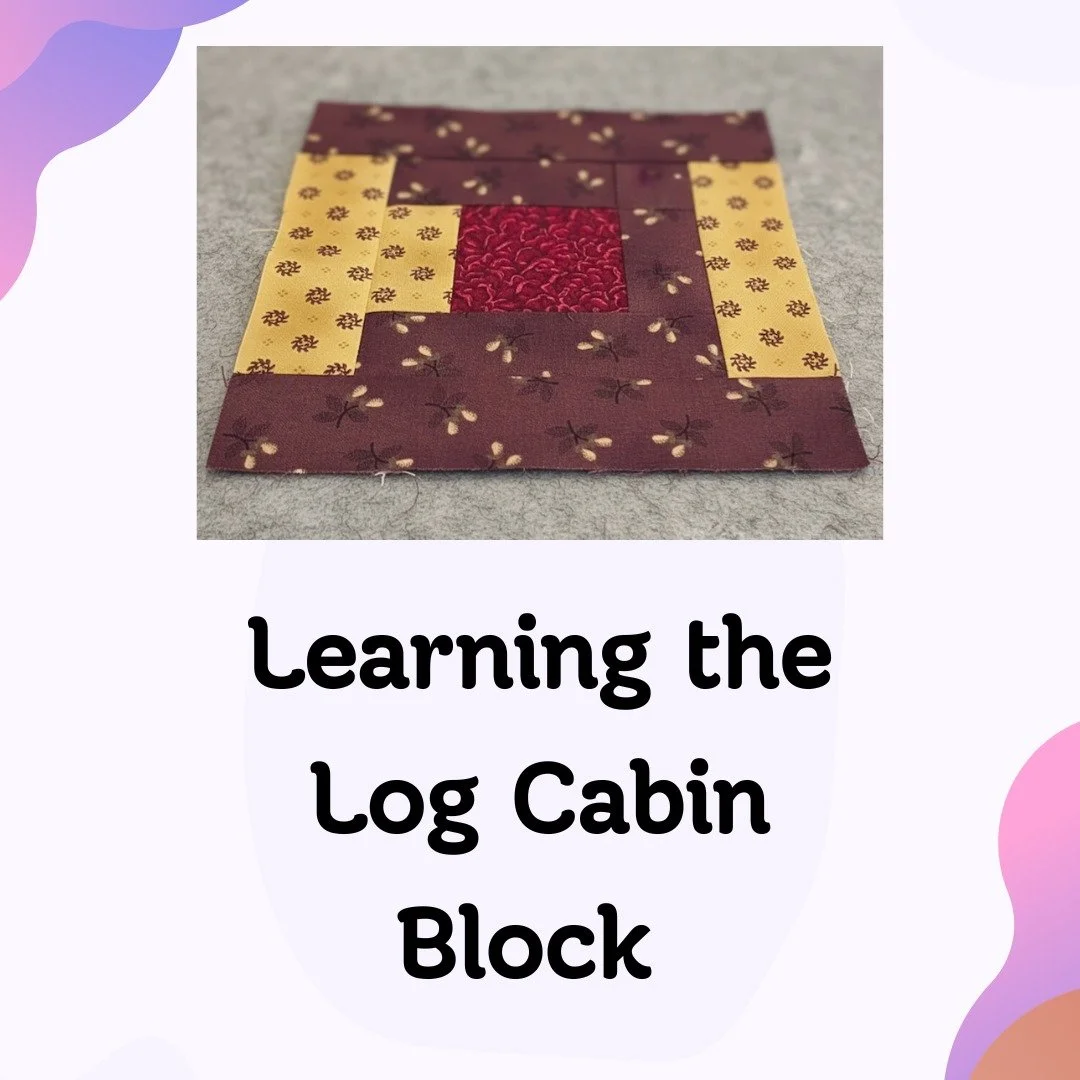 Another fun class! 🧵❤️ 

Trudy Pickle taught us how to make a Log Cabin block, and I can't believe I was ever intimidated by it! 

It was so easy, forgiving, and if it gets a little wonky... just square it up at the end. 😂

We also learned a little