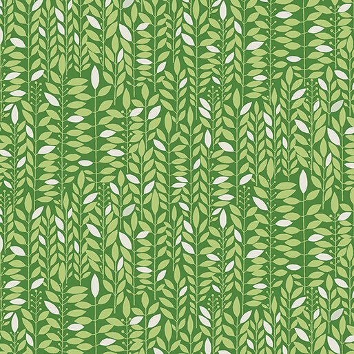Blooming Color Kali Green by Wolff Paper for Benartex