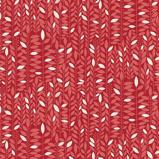 Blooming Color Kali Red by Wolff Paper for Benartex