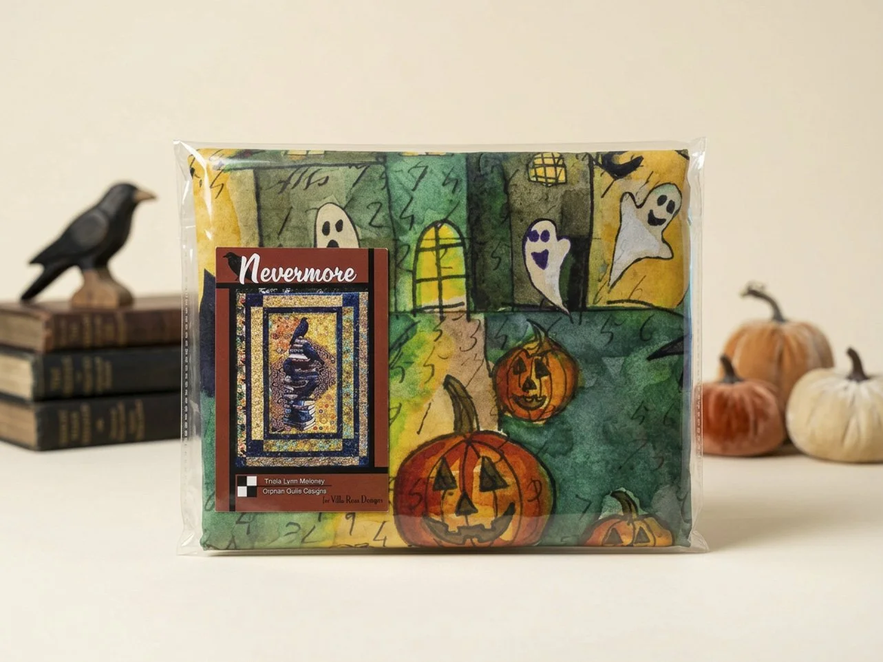 Jack-o'-Lantern Lane Halloween Quilt Kit – Panel Quilt Kit, 47