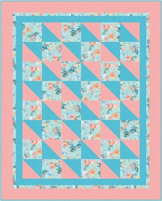 Boxes and Bows quilt Pattern by Fabric Cafe