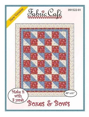Boxes and Bows quilt Pattern by Fabric Cafe