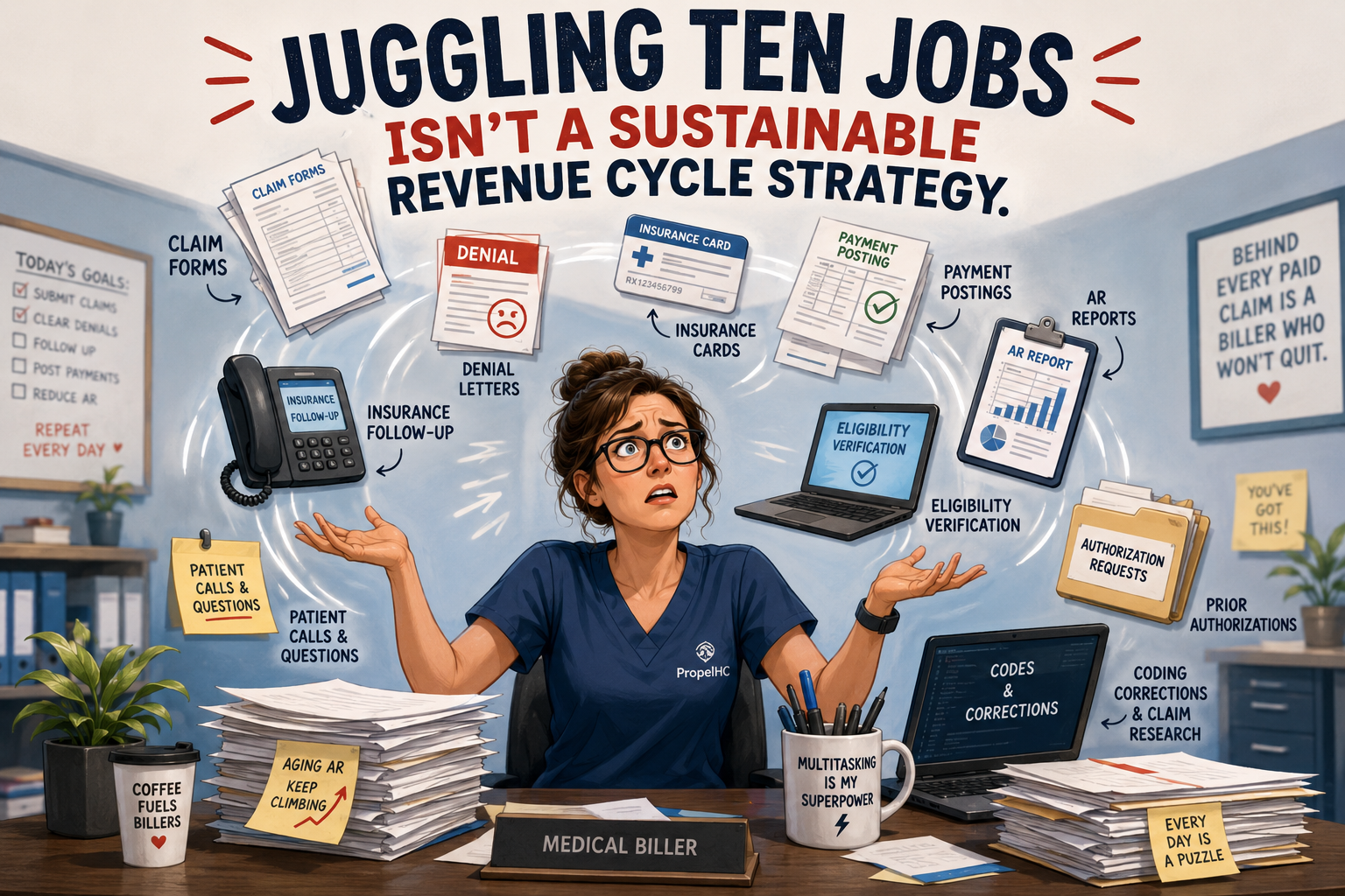 Juggling Ten Jobs Isn't a Sustainable Revenue Cycle Strategy.