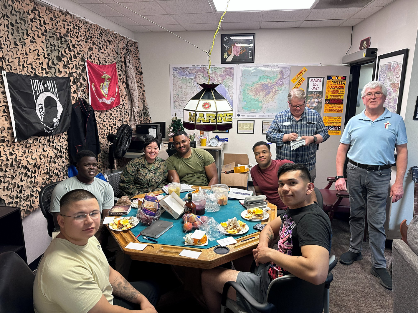 Bible study at Balboa Naval Medical Center.