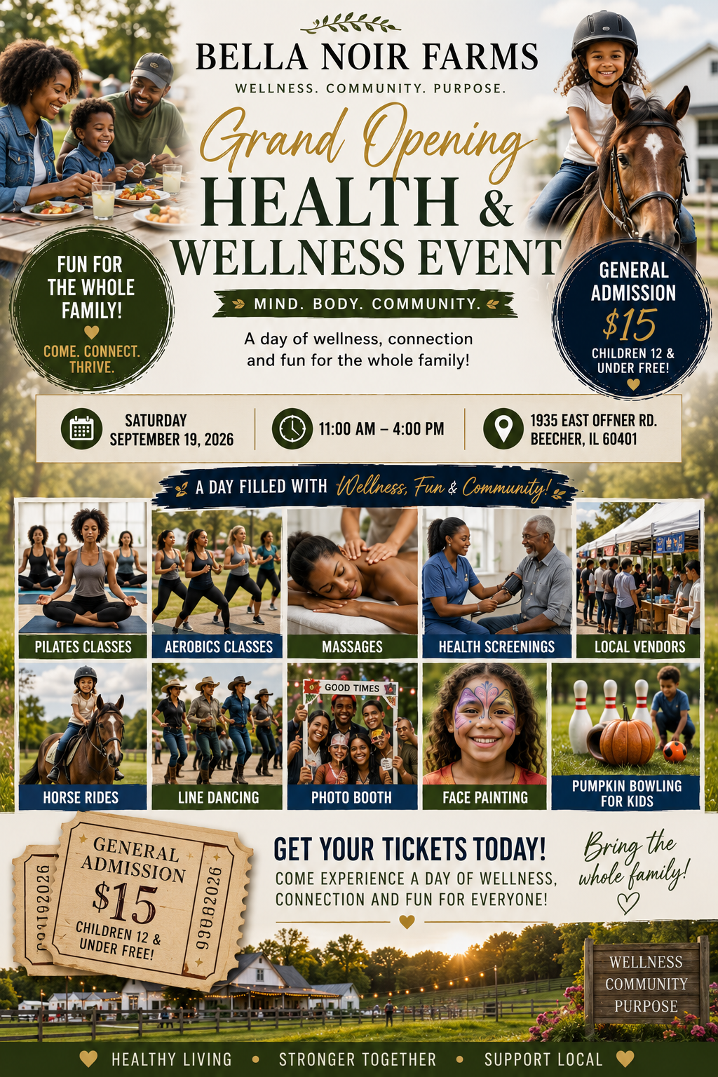 Bella Noir Farms Wellness and Health Grand Opening General Admission