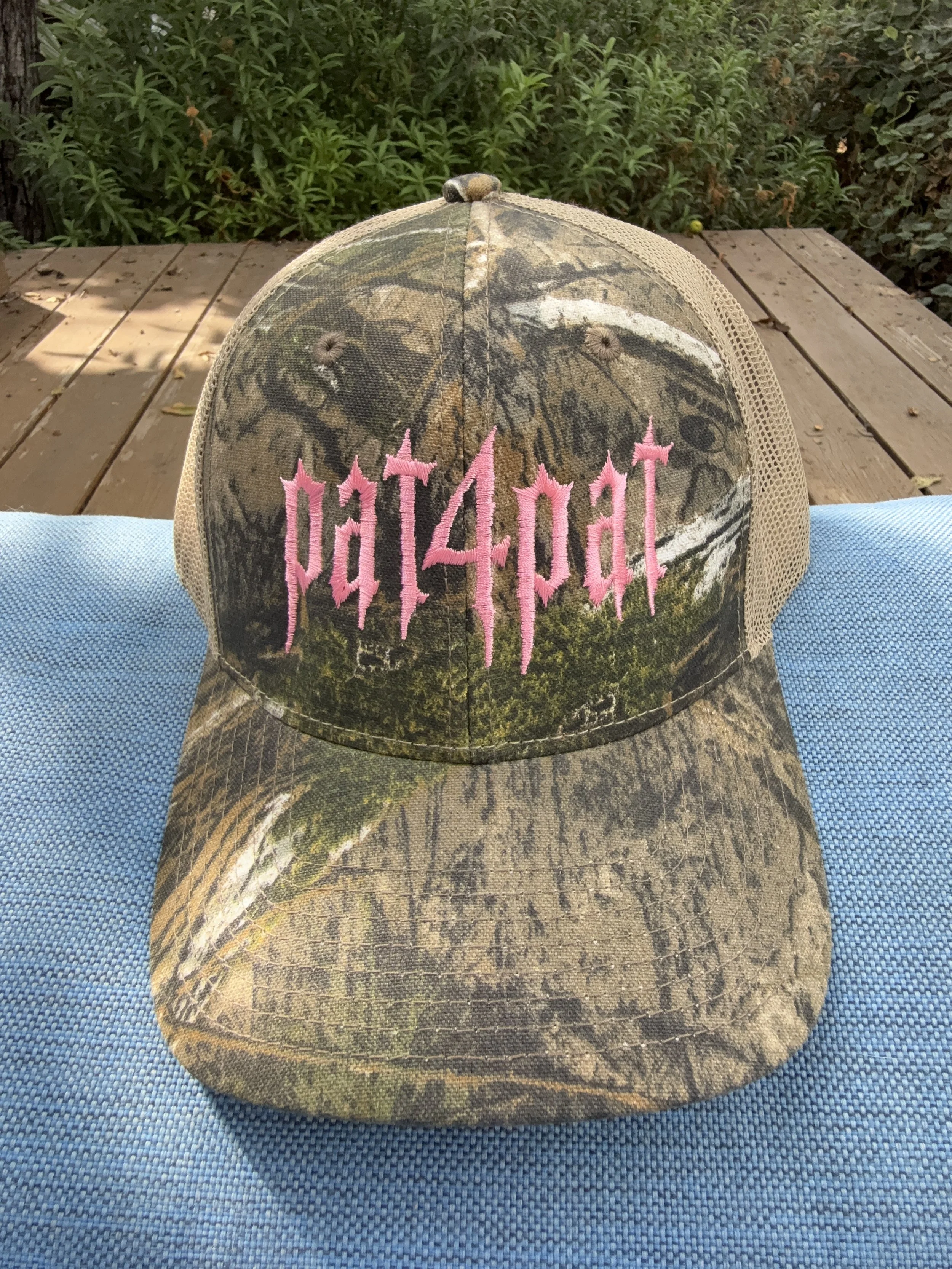 pat4pat Camo Trucker Hat