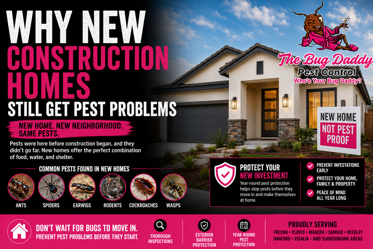 Why New Construction Homes Still Get Pest Problems