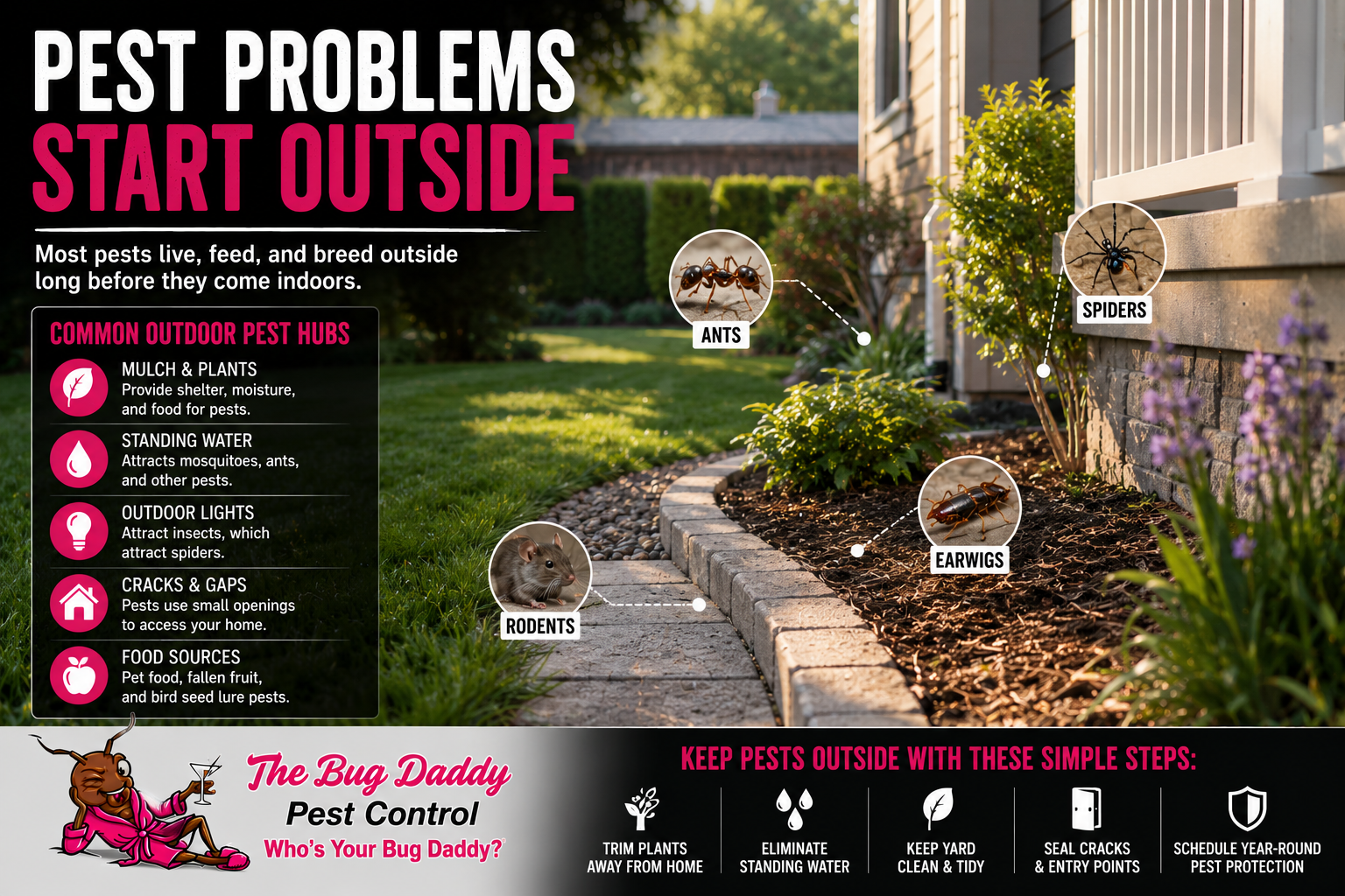 Pest Problems Start Outside