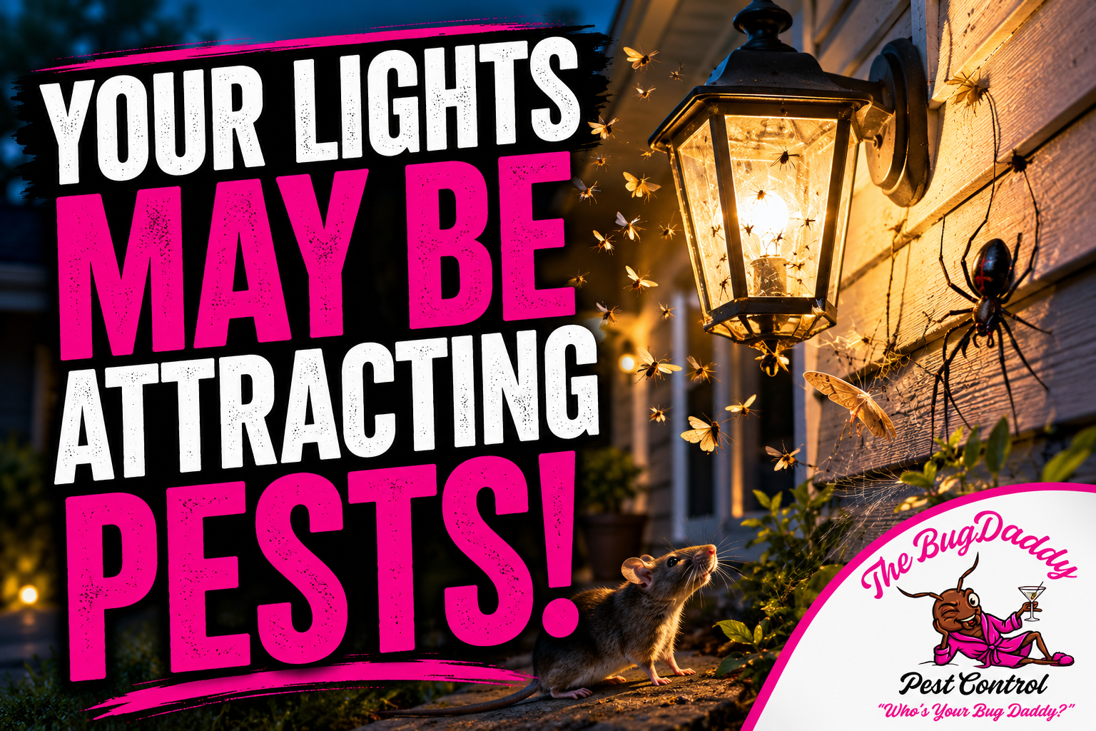 Pest Activity Around Outdoor Lighting