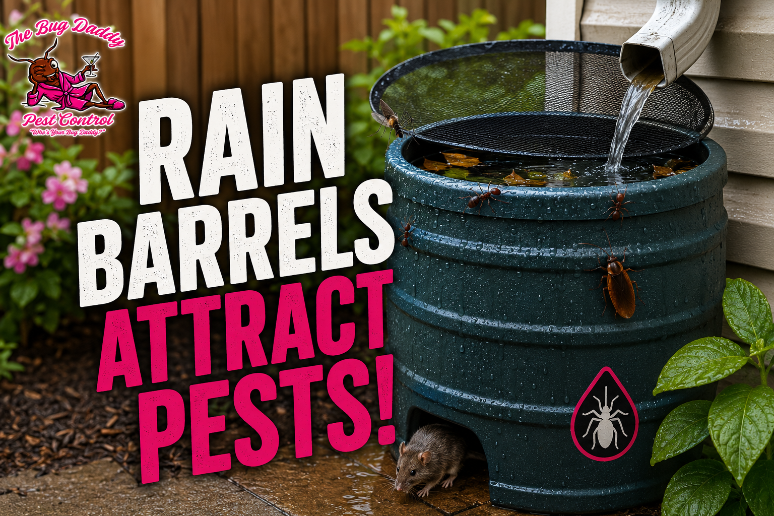 Rain Barrels Attract Pests