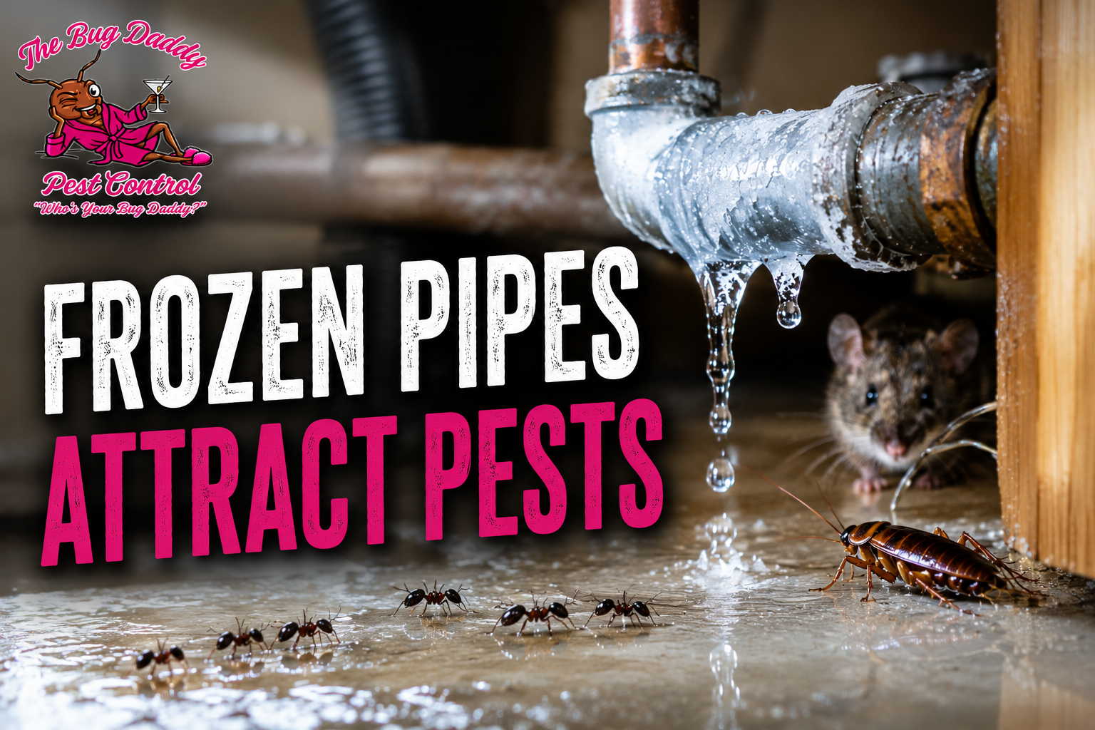 Frozen Pipes Attract Pests