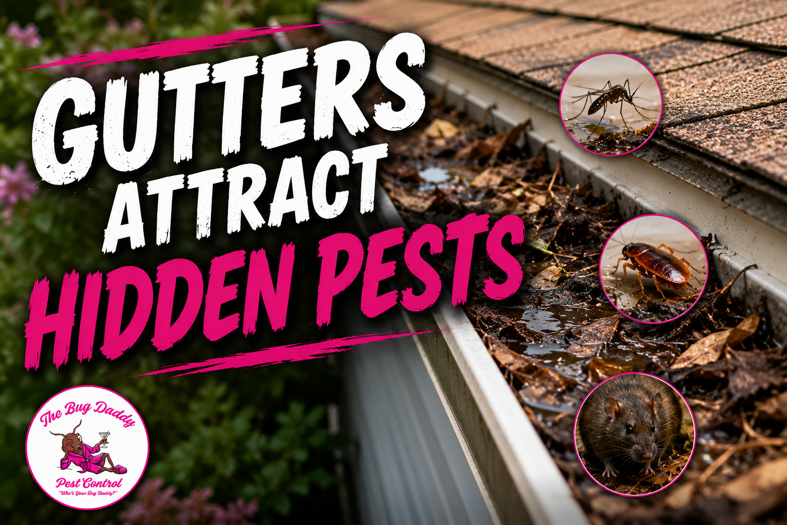 Gutters Attract Hidden Pests