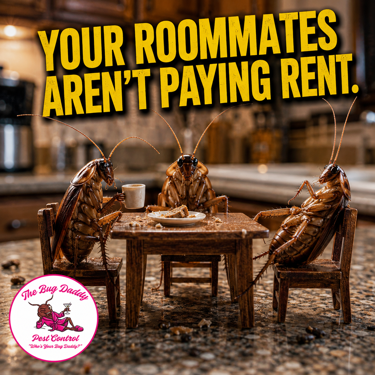 Cockroaches Don't Pay Rent