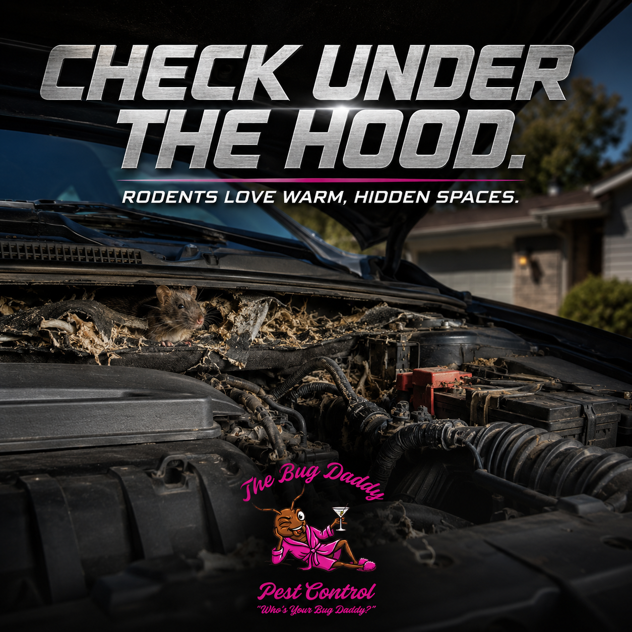 Rodents Inside Car Engines