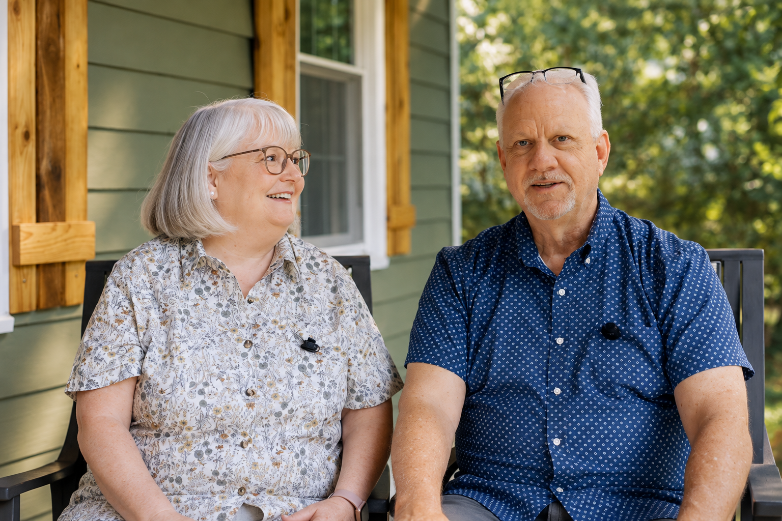 Customer testimonial film featuring a couple sharing their experience