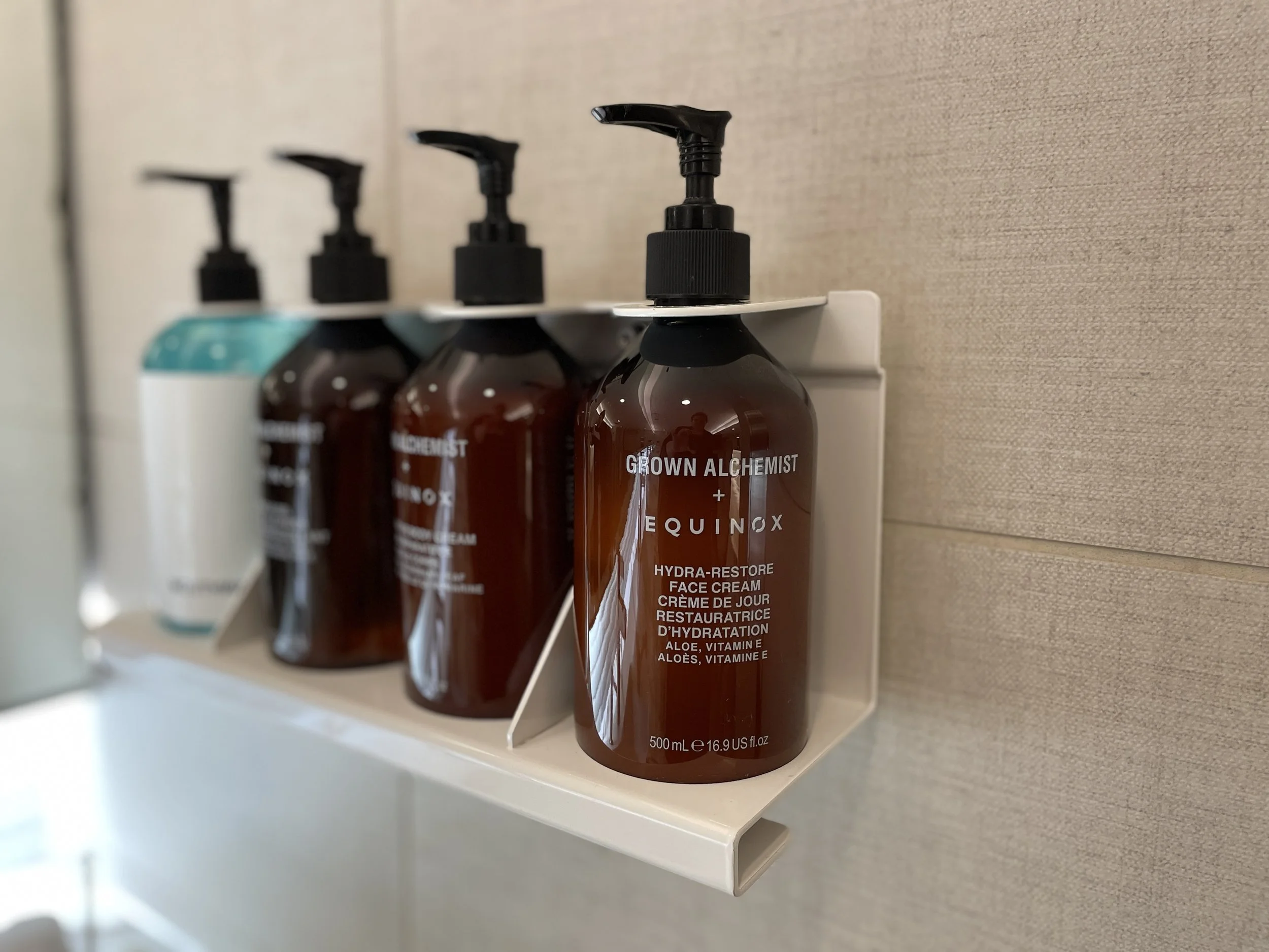 One year ago today, Equinox replaced its complimentary locker room toiletries.
