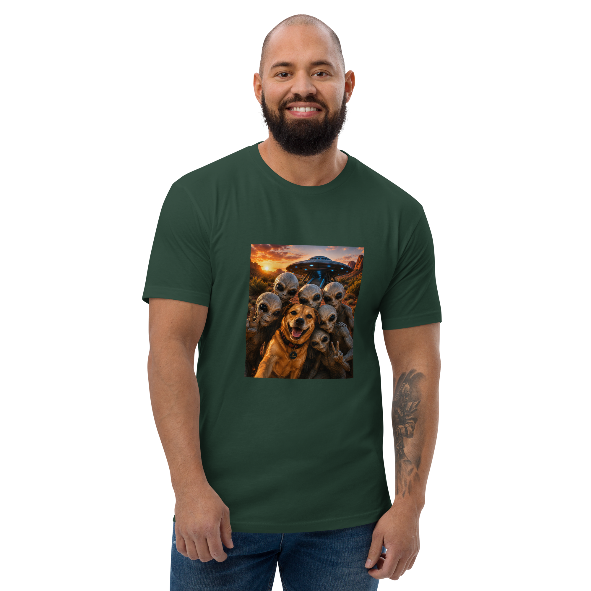mens-fitted-t-shirt-forest-green-front-6ab4d2658f5d9.png