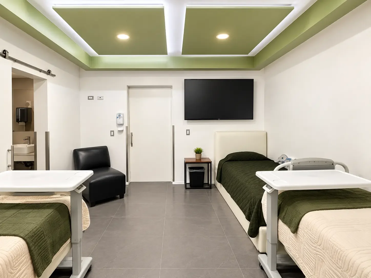 Comfortable recovery room