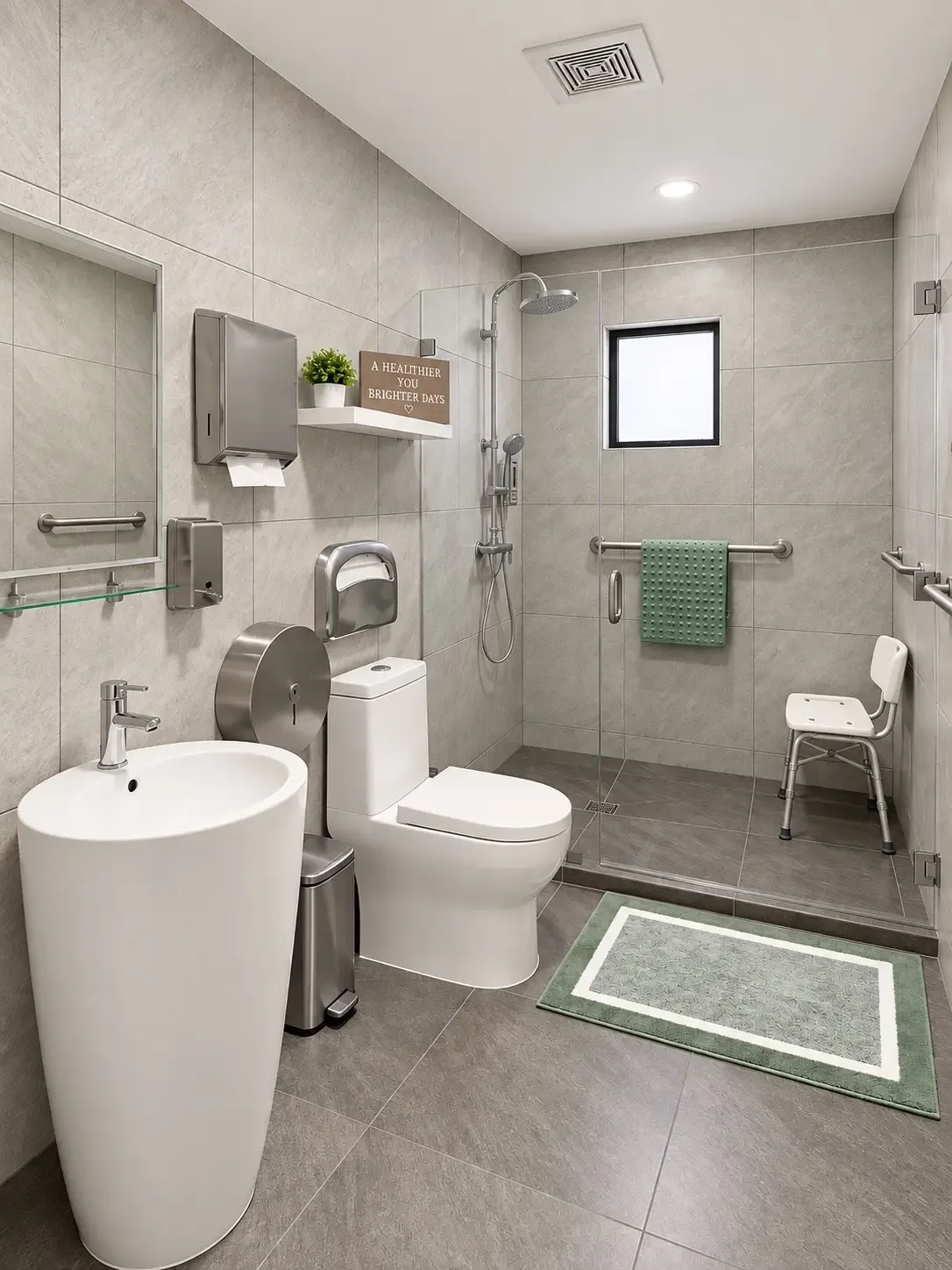 Accessible shared restroom