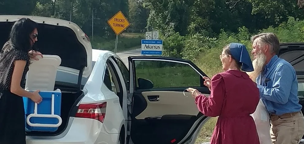 Selling chickens on the Missouri side of the Arkansas border