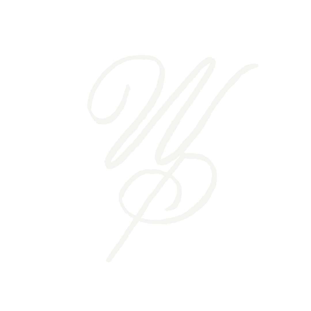 White script-style initials "W B" on a black background.