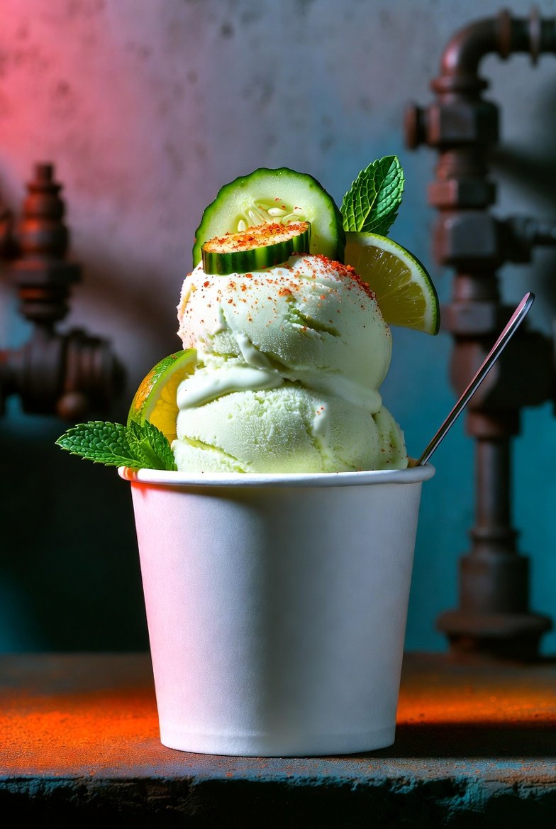 Cucumber Lime Mint Tajin Sorbeto