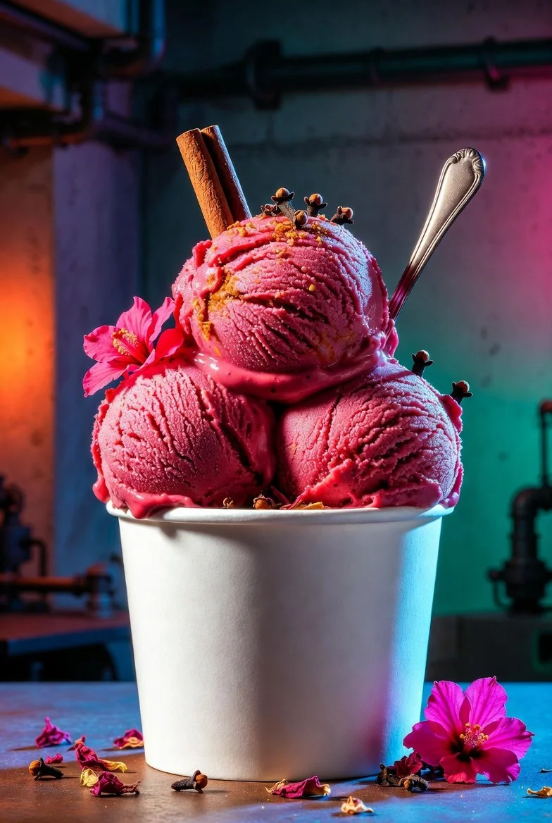 Hibiscus Cinnamon Sorbeto