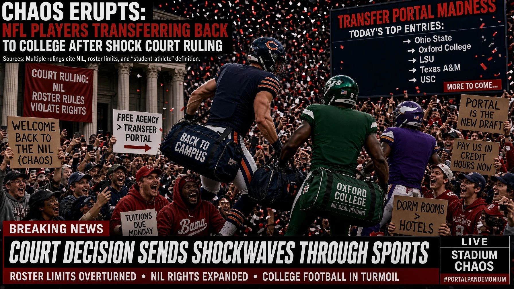 NCAA Eligibility Chaos: Why NFL Players Are Suing to Return to College Football