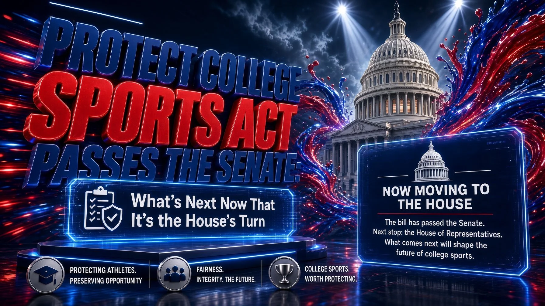 Protect College Sports Act Passes the Senate: What's Next Now That It's the House's Turn