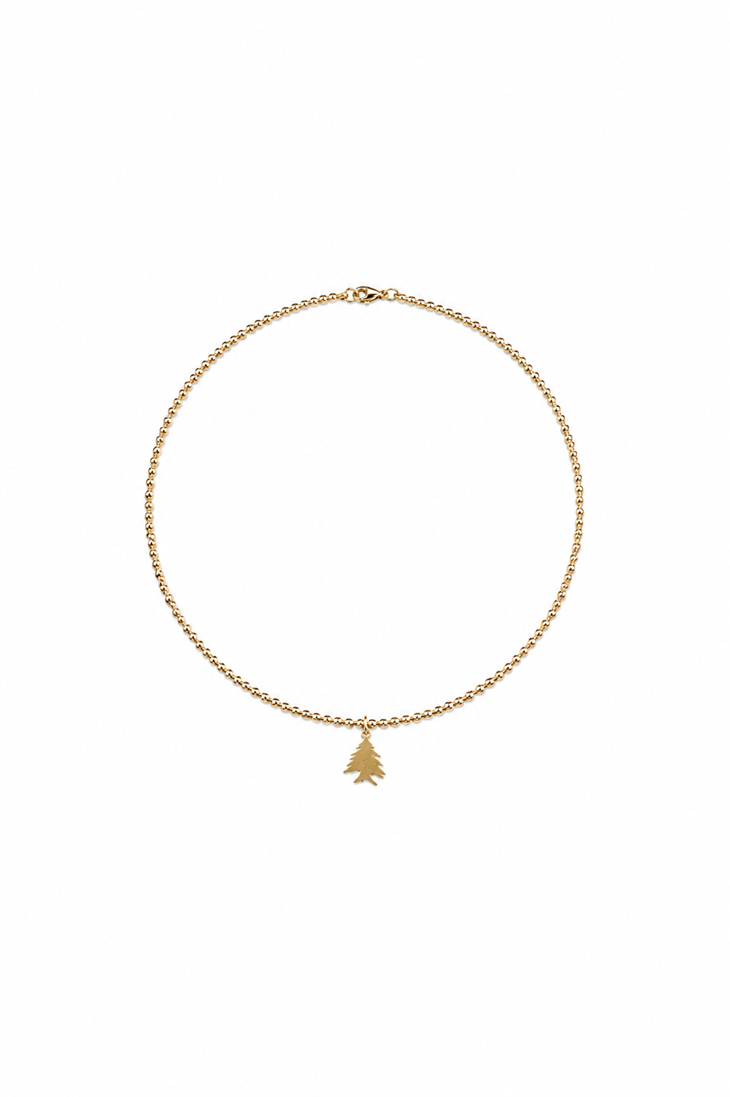 14k Gold Filled Necklace with Cedar Tree Charm