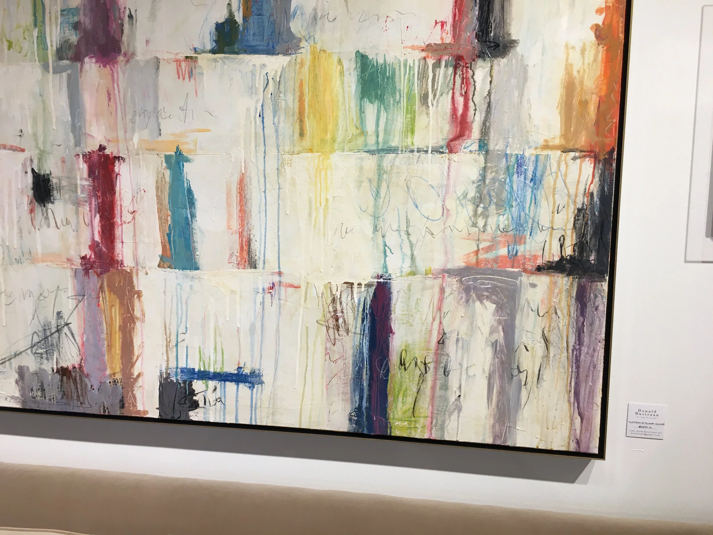 Detail of Manteau de Plusieurs Couleurs (Multicolored Coat), 60" x 60"   Sold