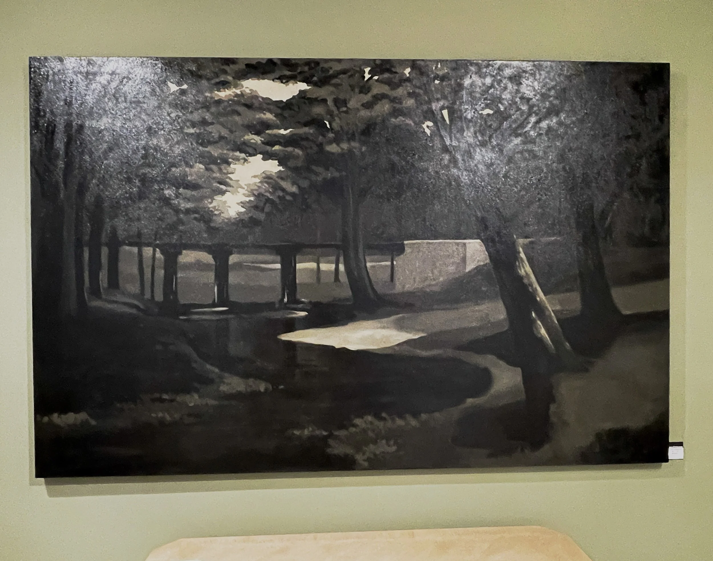 Pont Forestier, (Forest Bridge), 84"x54"  On Hold