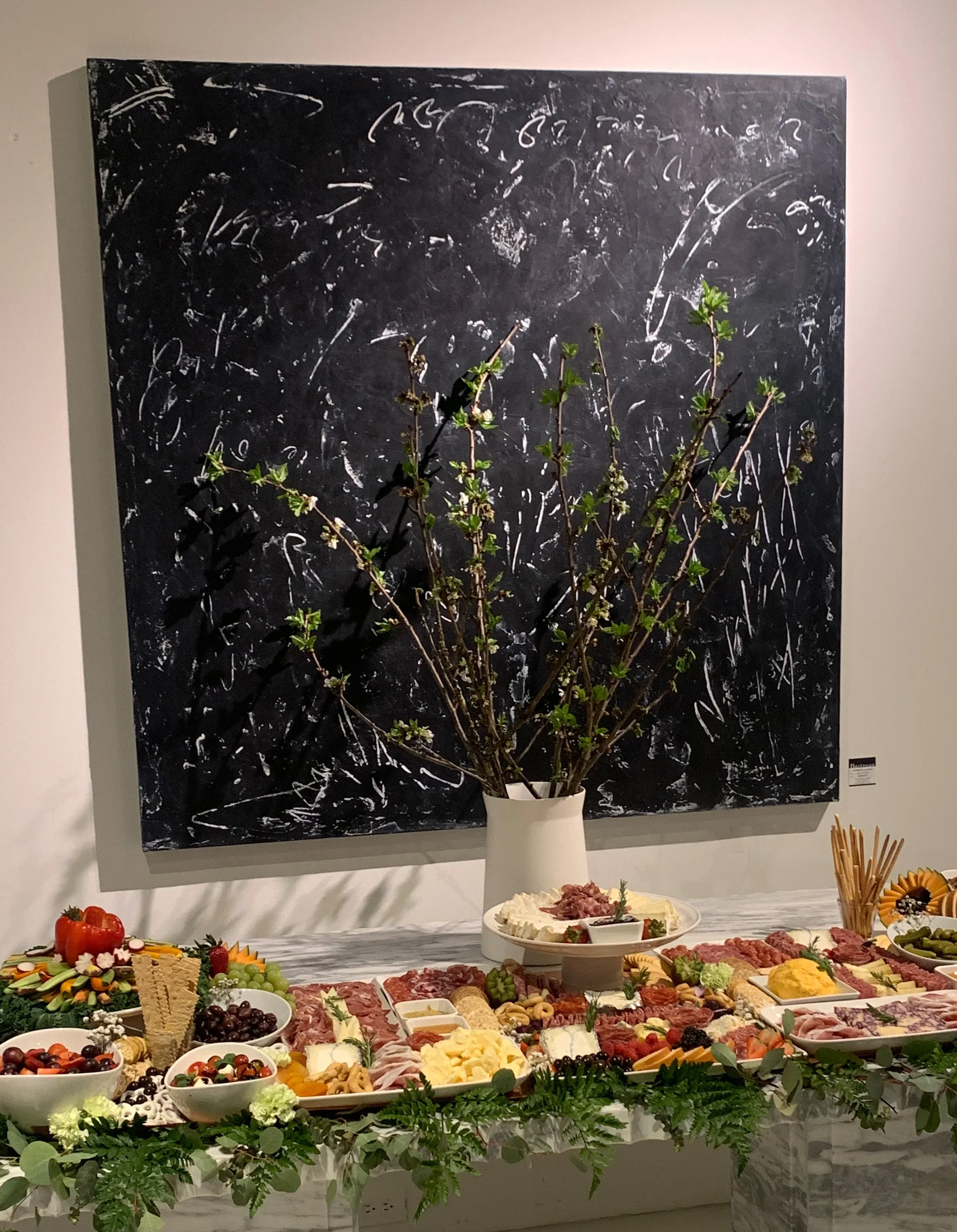Room View: Souvenir Lontains, (Distant Memories), 60"x60"   Call for pricing
