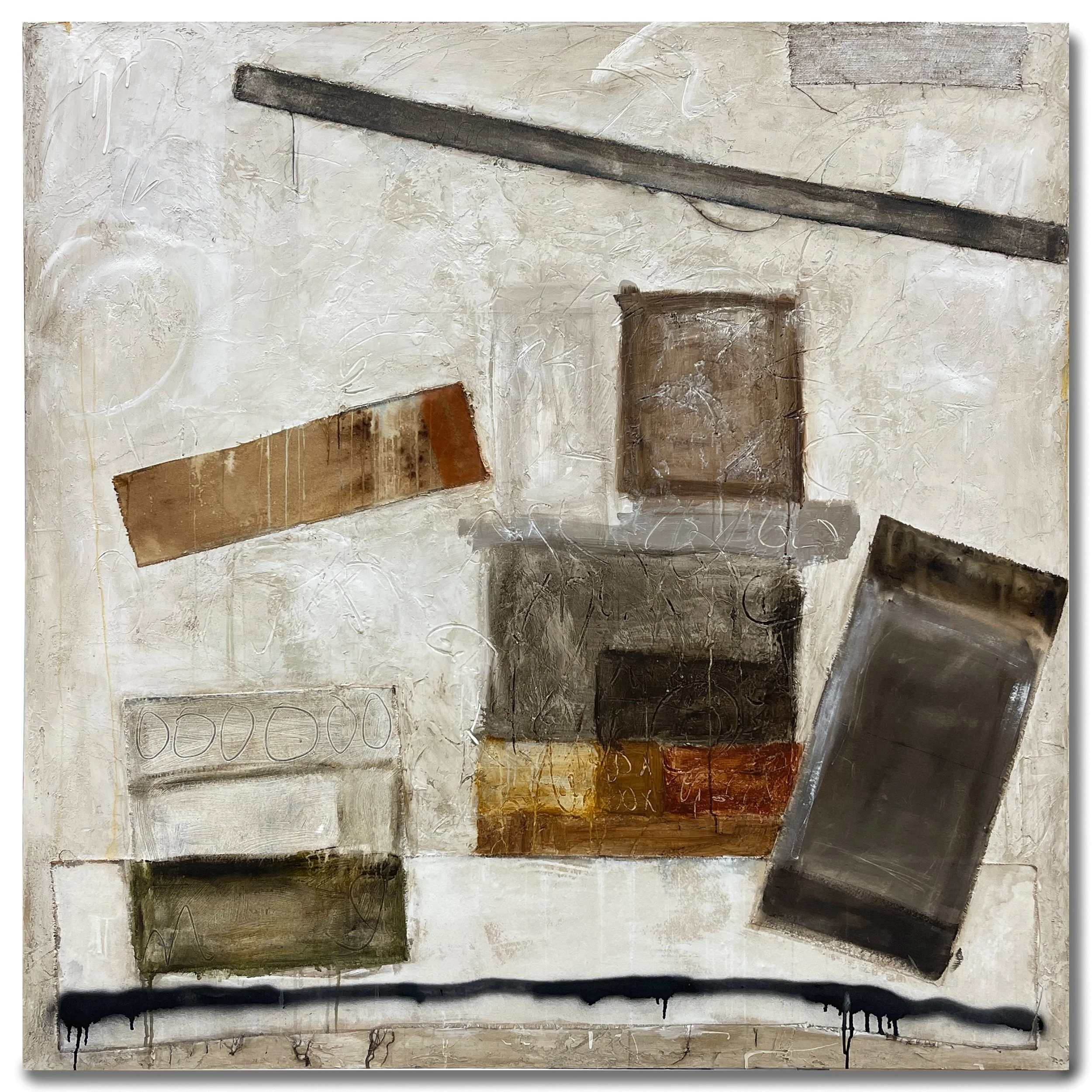 L'abstrait Deconstruite, (Deconstructed Abstraction No.3), 60"x60"   Call for pricing