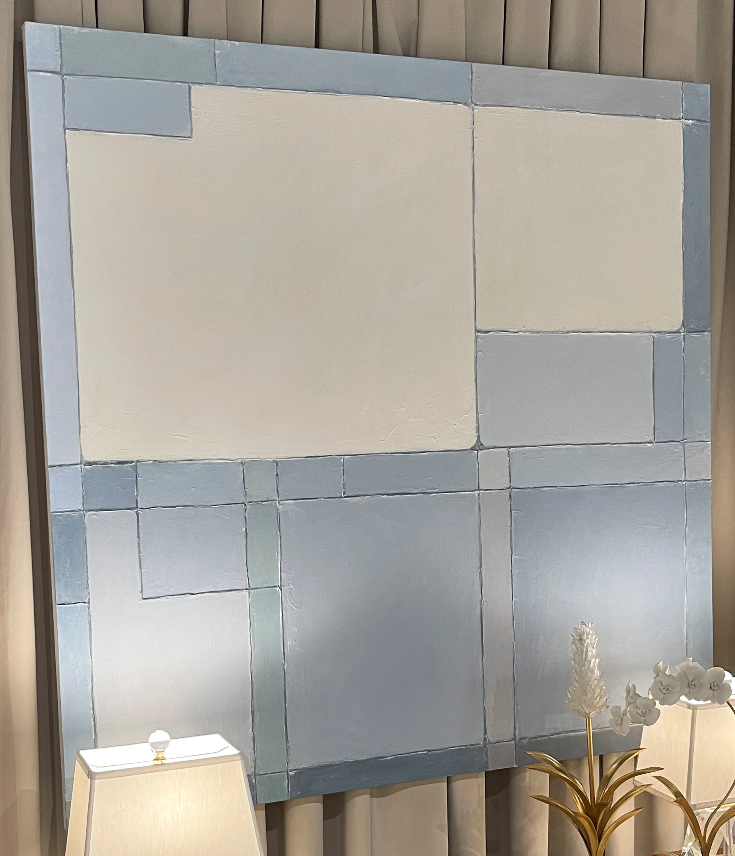 Etude Bleu, 60" x 60", 2026    $2675