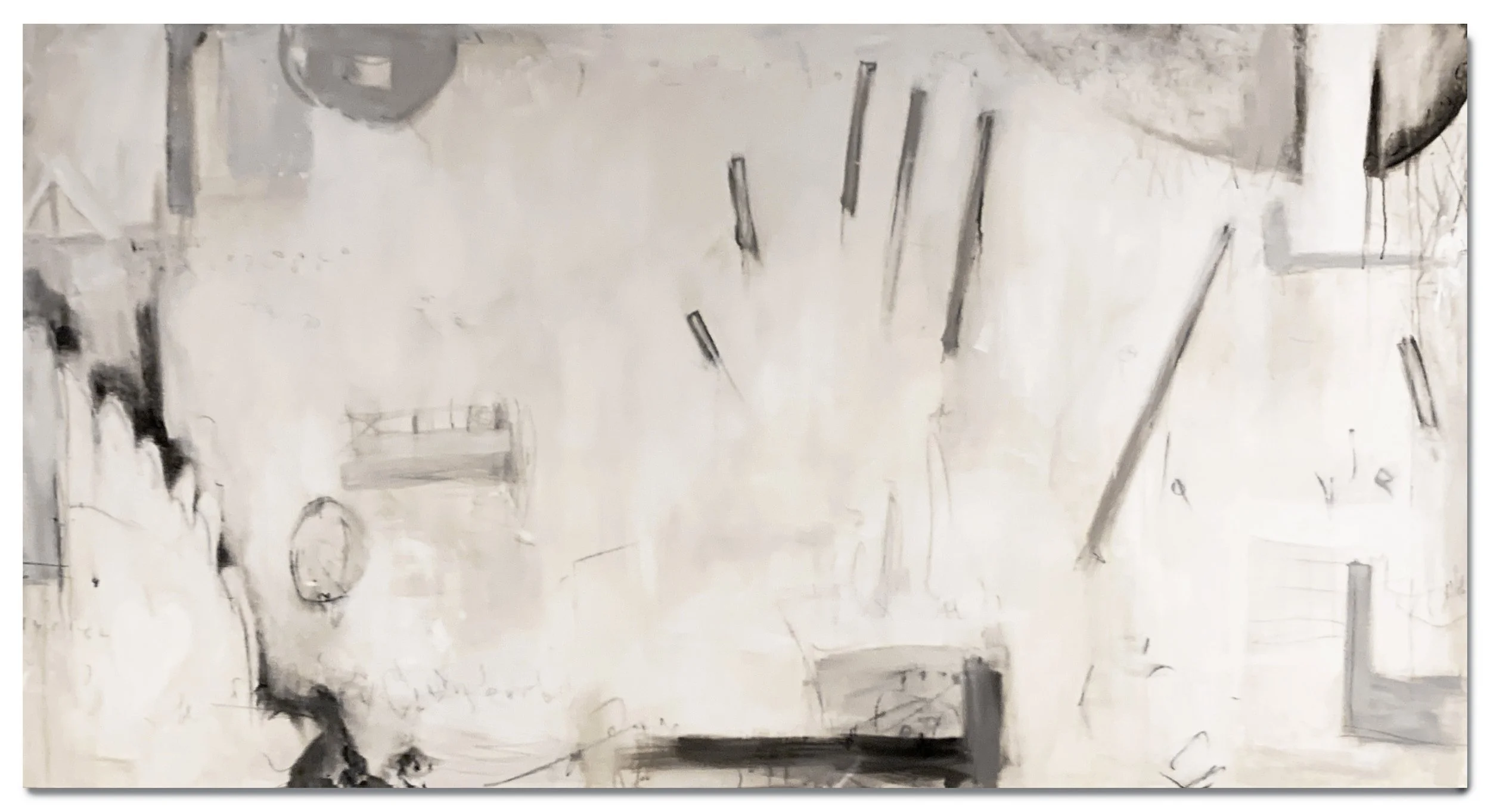 Un Brin de Folie égaye la Vie (A touch of madness brightens up life), 90" x 48"   Sold