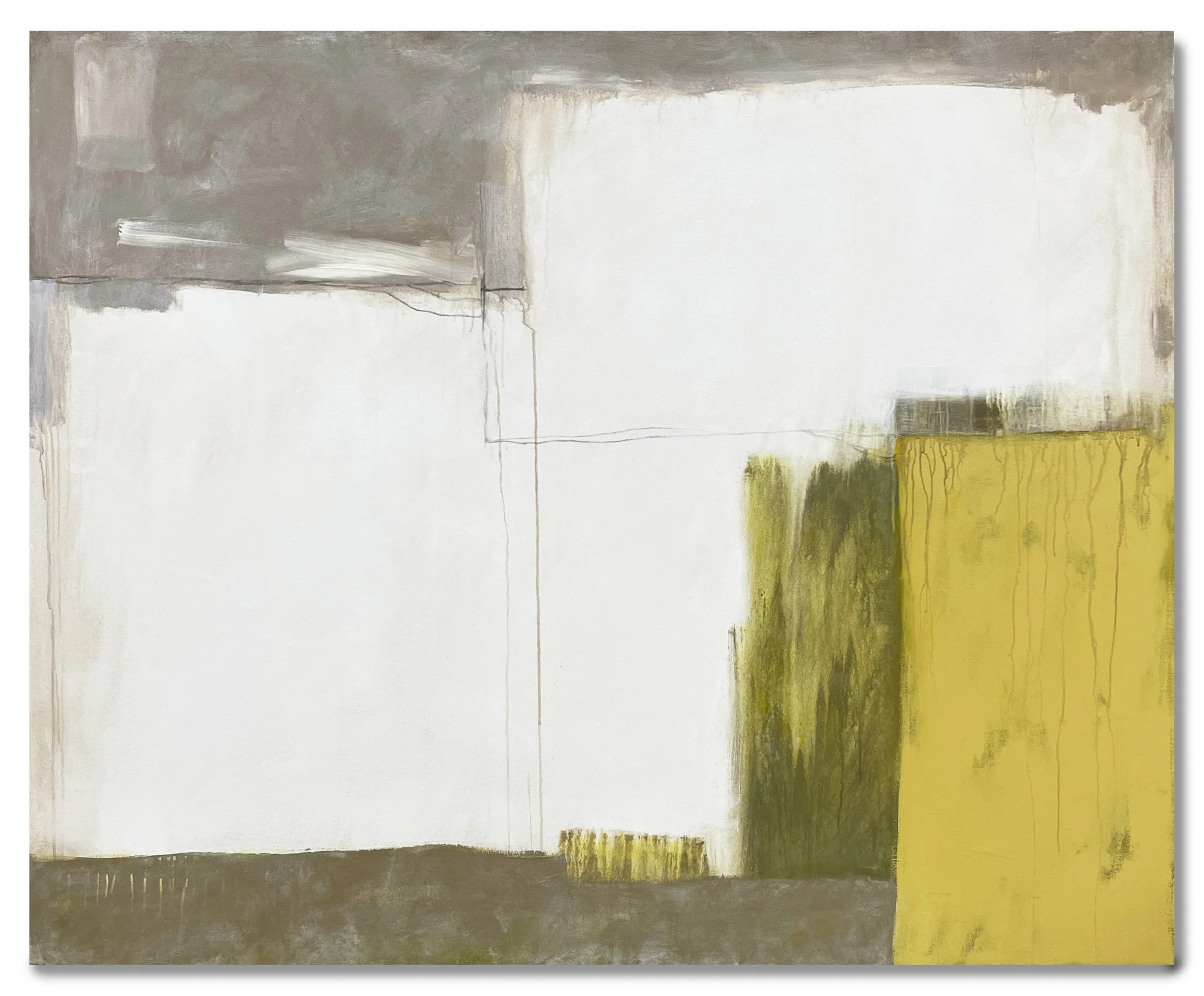 Maison sur une Colline (House on a Hill), 62" x 50", Call for pricing