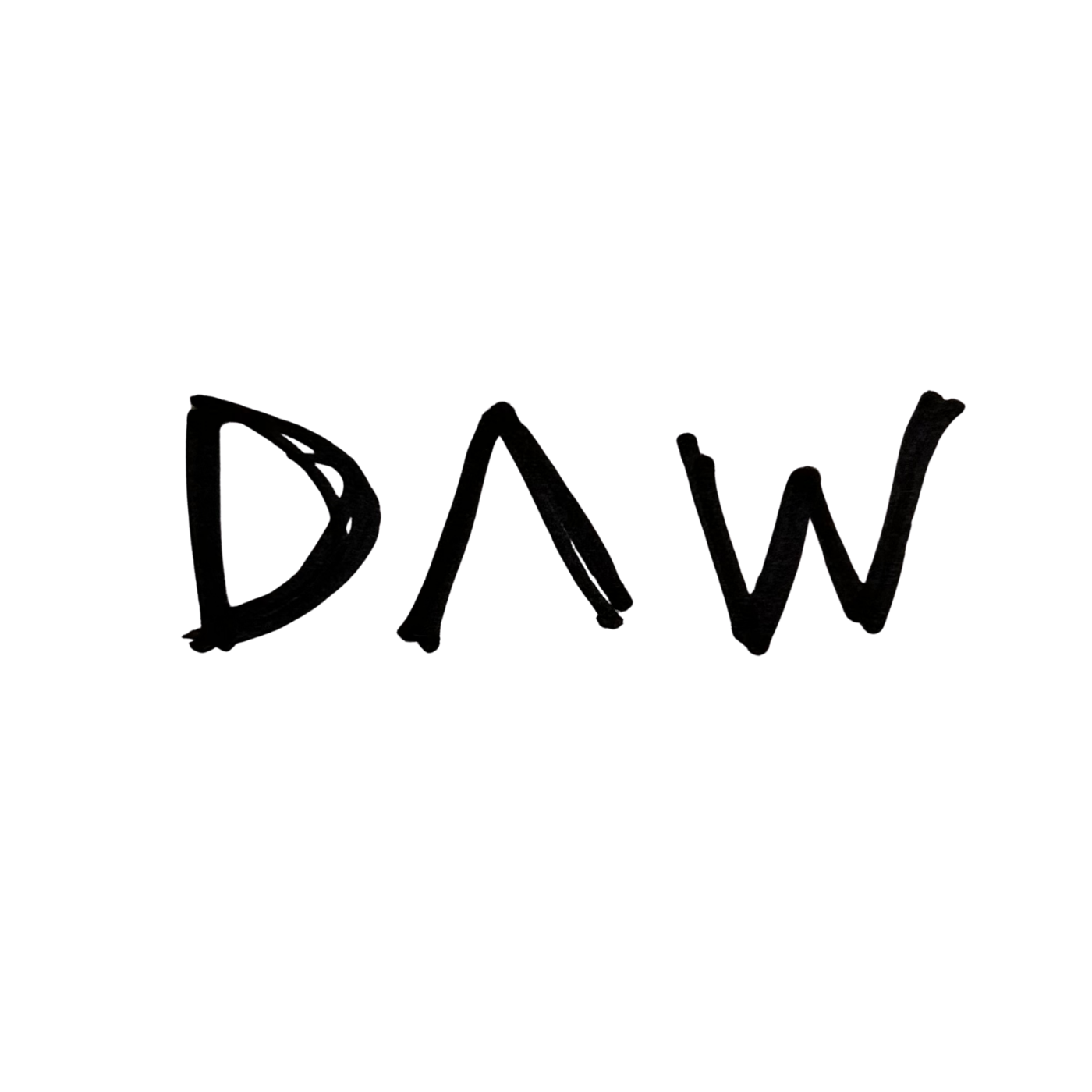 The word 'Day' written on a blackboard or chalkboard.