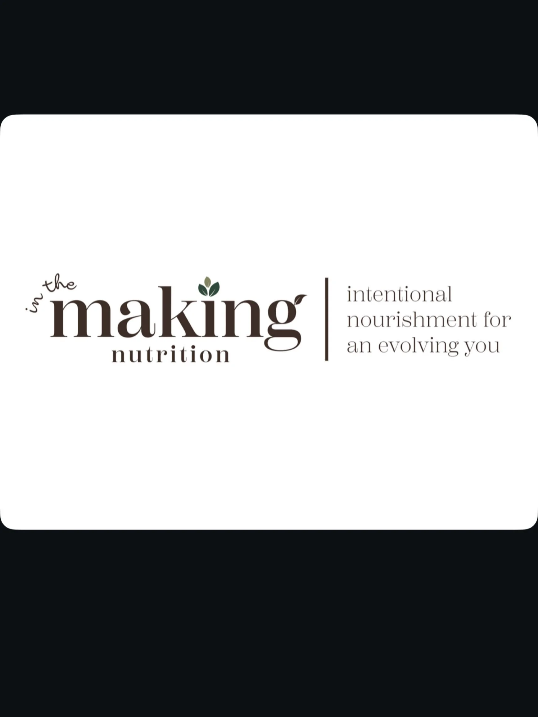 Welcome to In The Making Nutrition. I am so excited to finally share what I have been working on.&nbsp;

This practice has been &ldquo;in the making&rdquo; since the day I decided to go to school for nutrition - an option I didn&rsquo;t even know exi