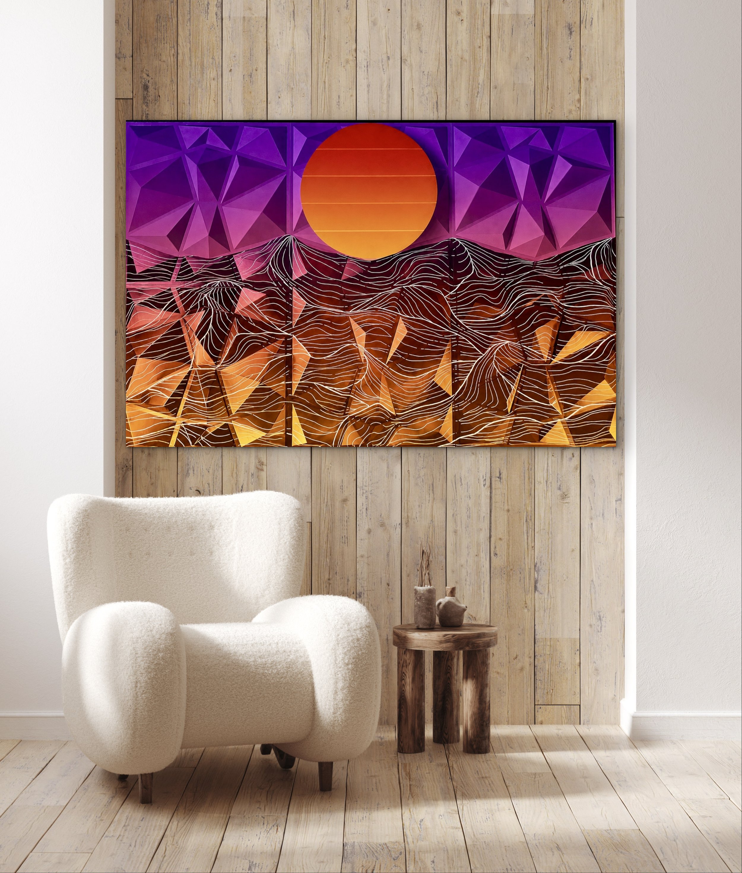 Ocean Wave 3D Painting