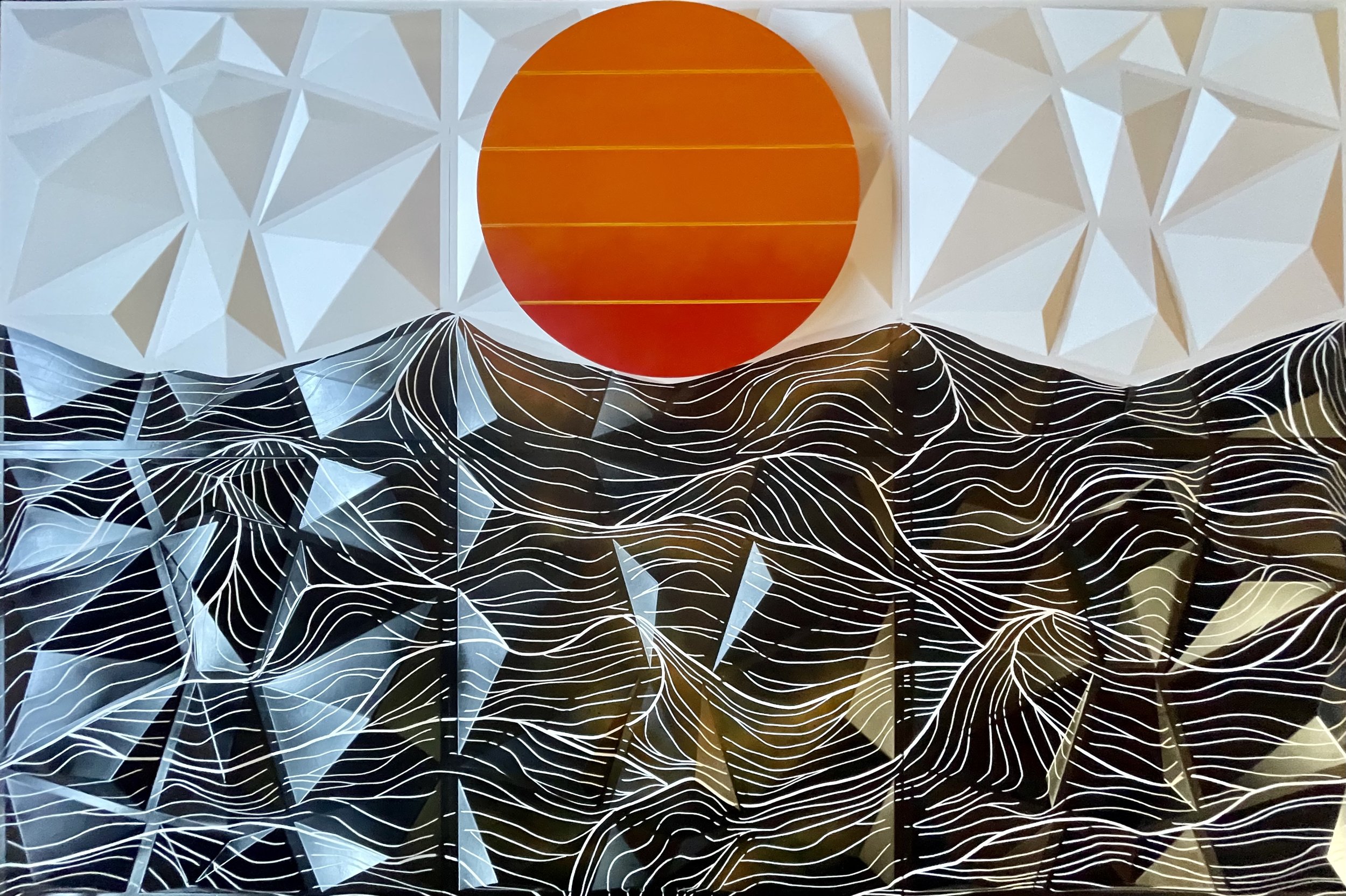 Ocean Wave 3D Painting