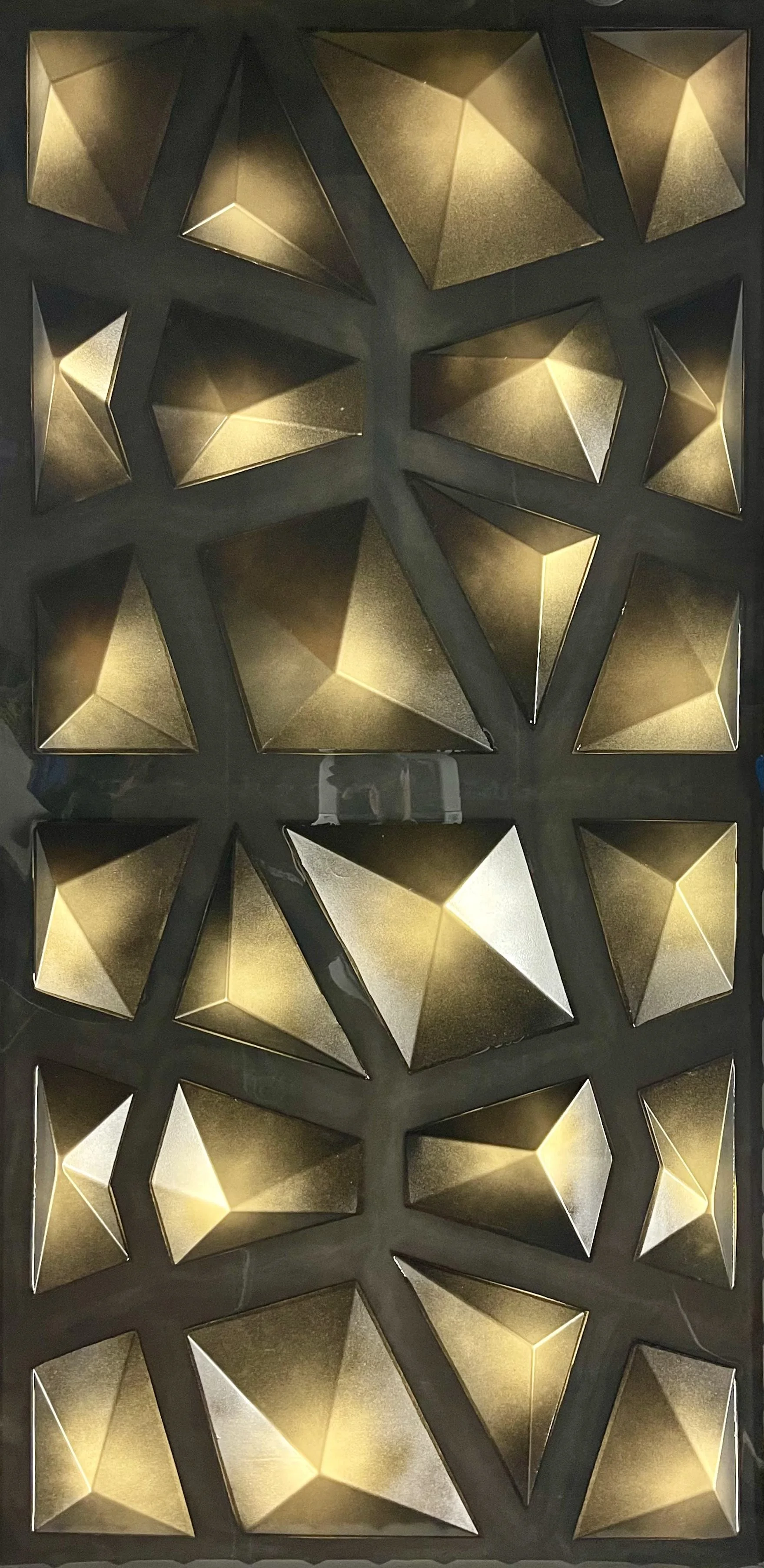 Gold Dust 3D Geometric Painting