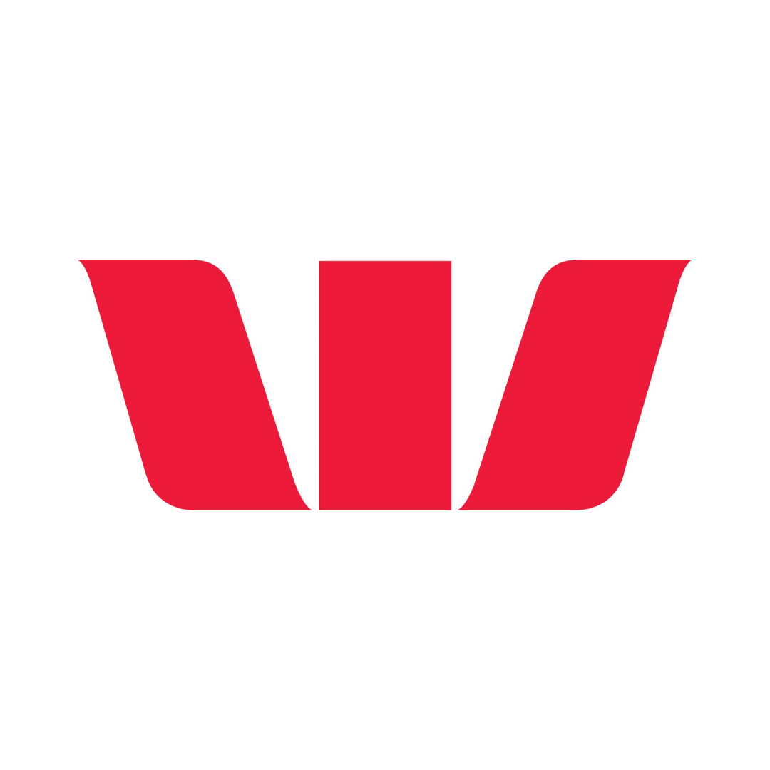 Red stylized W logo on a white background.