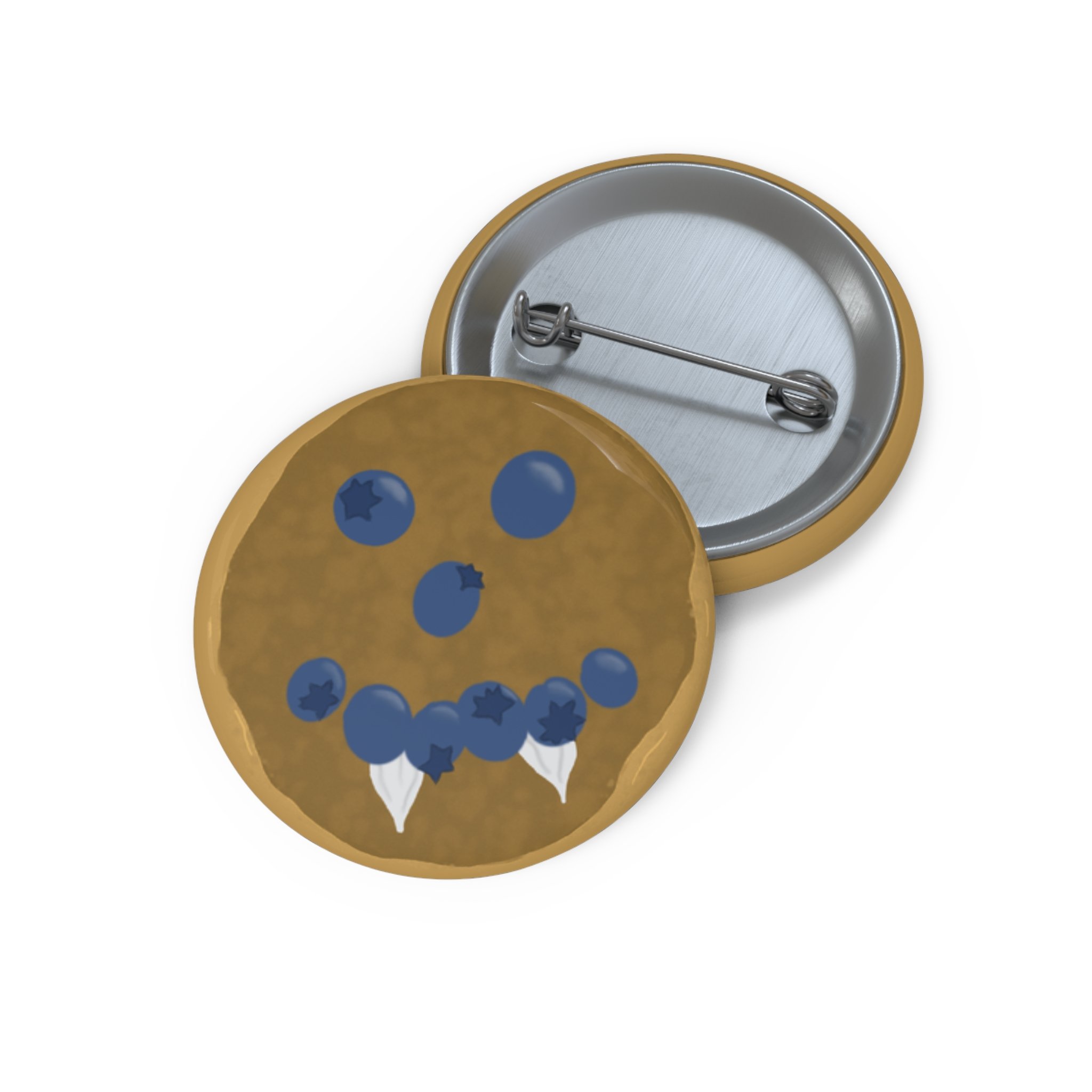 Damon Pancake Pin Button