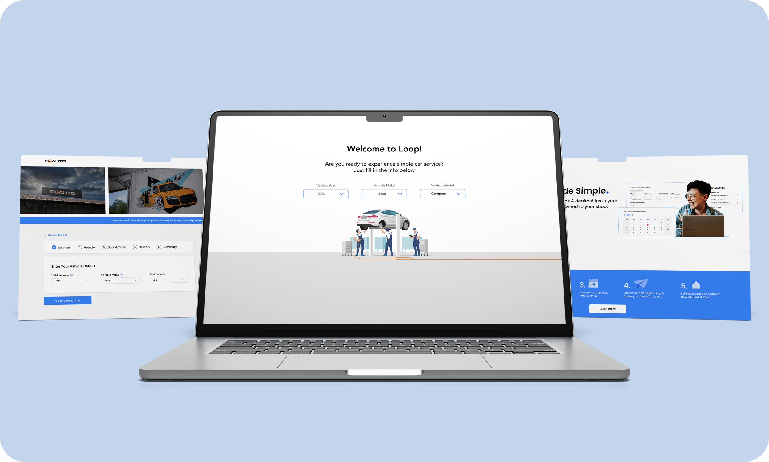 A preview of the Loop Customer App project.
