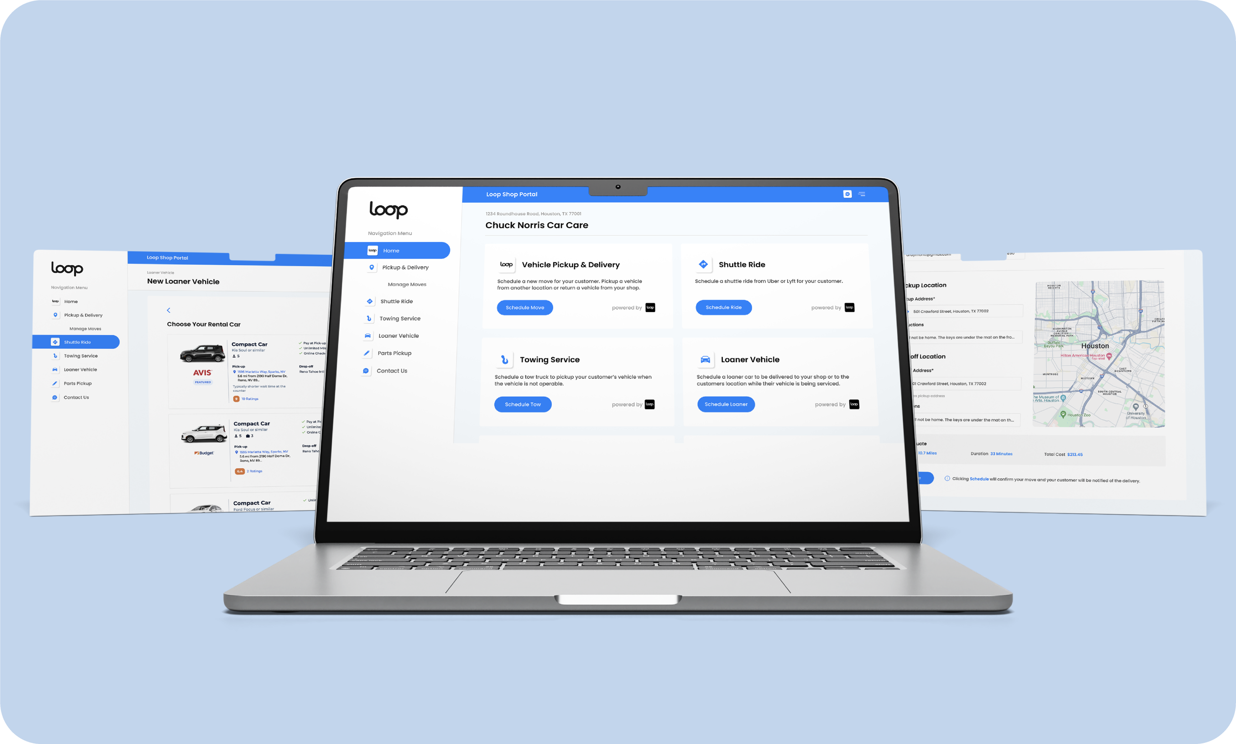 A preview of the Loop Dealer Portal project.