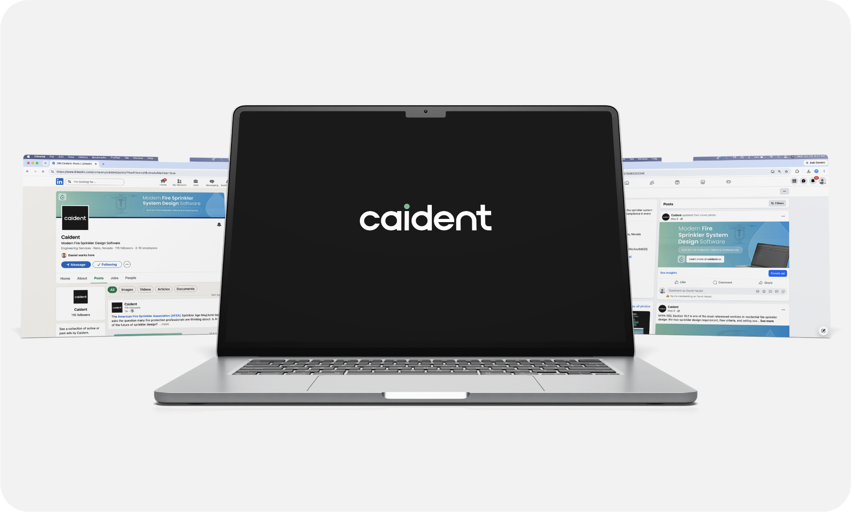 A preview of the Caident Brand Design project.